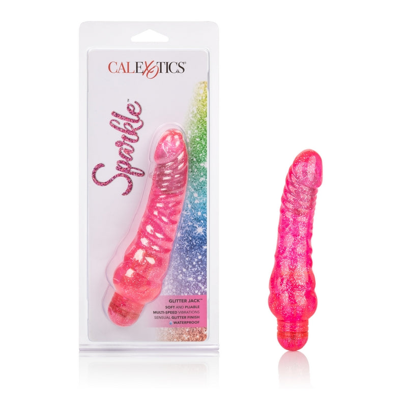 Calexotics Sparkle Glitter Jack Vibrator-Vibrators-CALEXOTICS-Pink-XOXTOYS