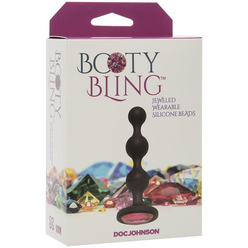 Doc Johnson Booty Bling Silicone Beads-Anal Toys-Doc Johnson-Pink-XOXTOYS