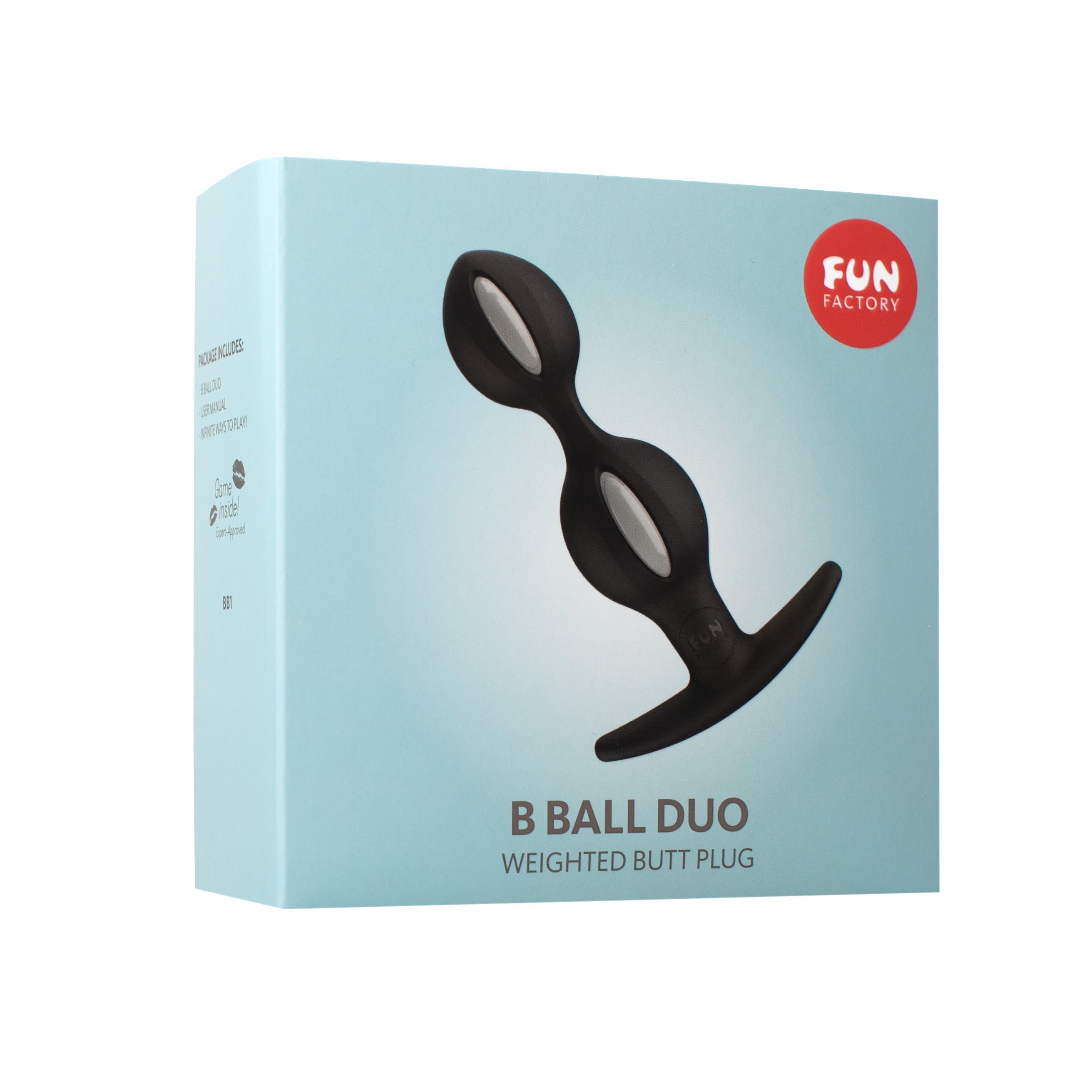 Fun Factory B Ball DUO Reactive Anal Plug-Anal Toys-Fun Factory-White/Violet-XOXTOYSUSA