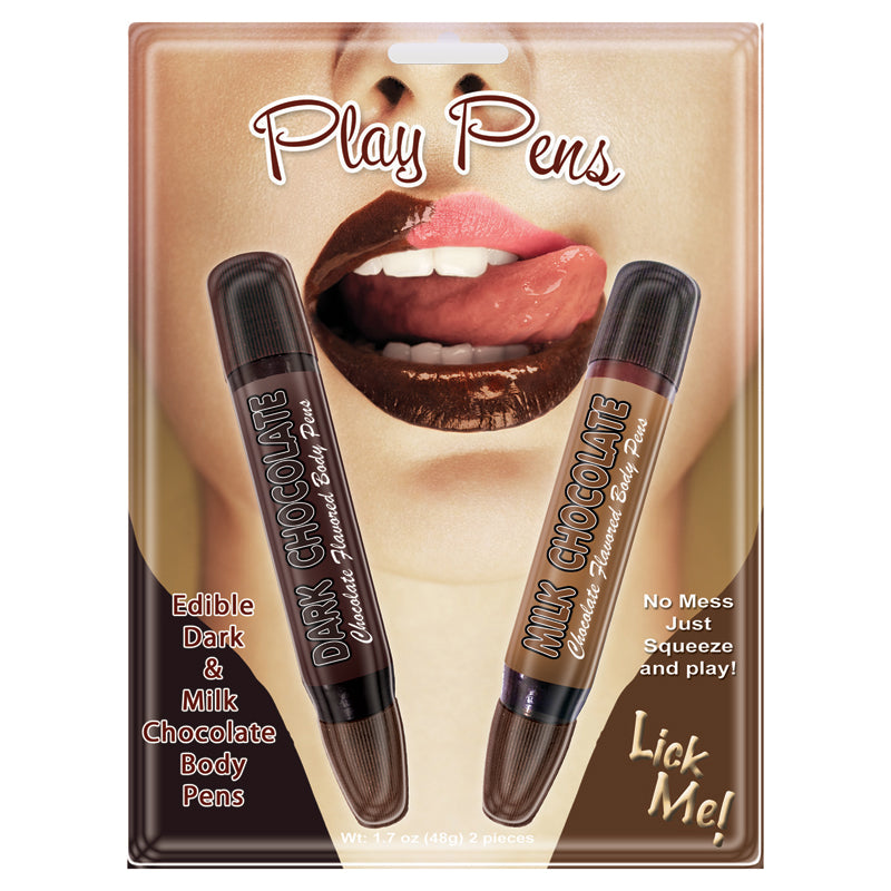 Hott Products Play Pens 2 Pack Dark & Milk Chocolate Pens