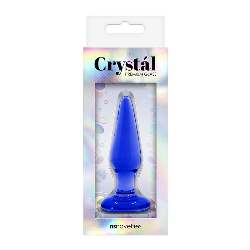NS Novelties Crystal Tapered Plug Small-Anal Toys-NS Novelties-Blue-XOXTOYS