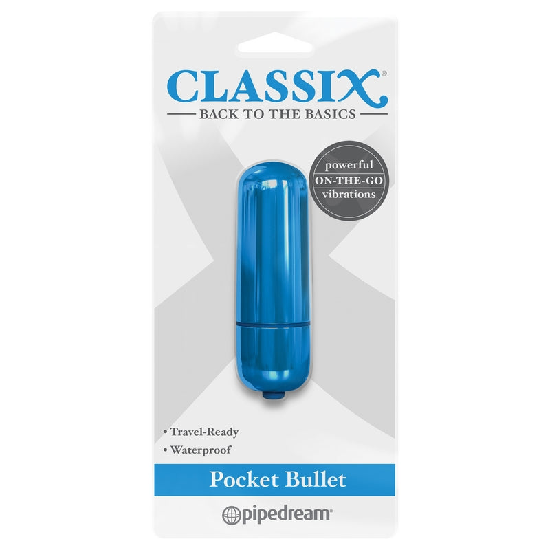 Pipedream Products Classix Pocket Bullet-Vibrators-Pipedream Products-Blue-XOXTOYS
