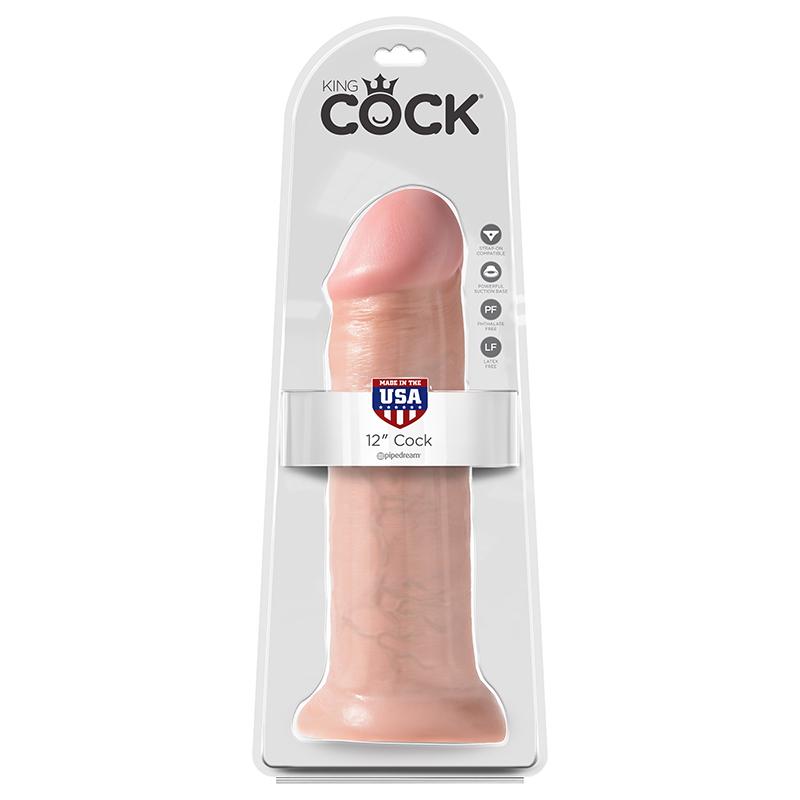 Pipedream Products King Cock 12” Cock Beige-Dildos-Pipedream Products-XOXTOYS