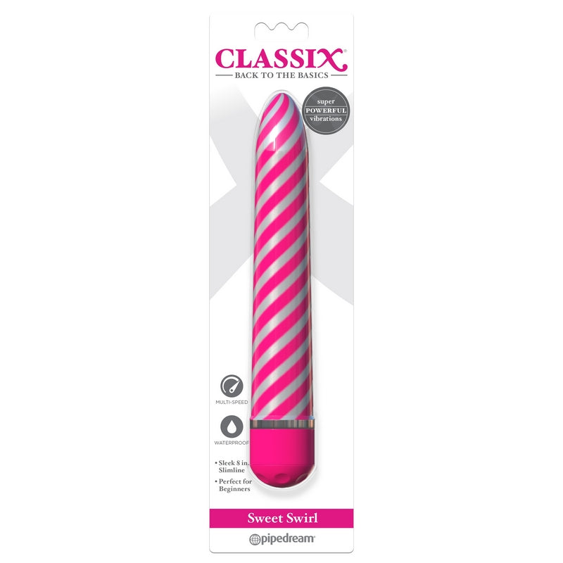 Pipedream Products Sweet Swirl Vibrator-Vibrators-Pipedream Products-Pink-XOXTOYS