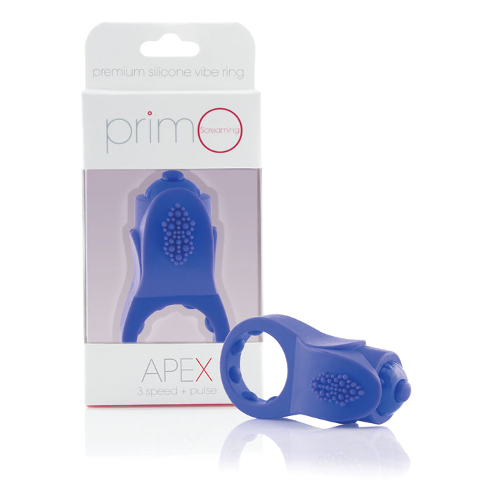 Screaming O PrimO Apex Vibrating Ring-Cock Rings-Screaming O-Blue-XOXTOYS