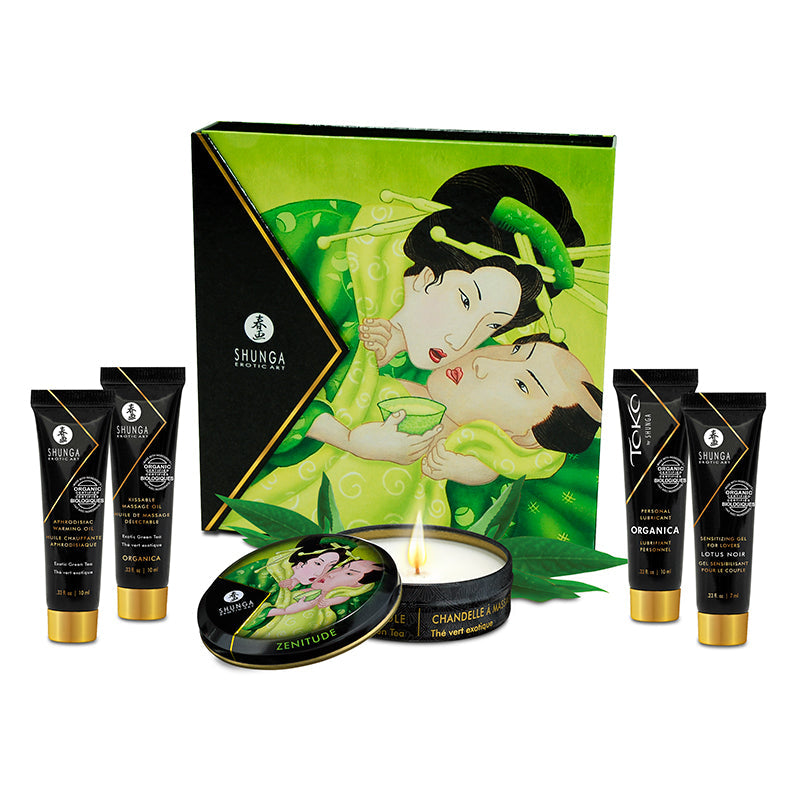 Shunga Geisha's Secret Organica Exotic Green Tea Collection Set-Sensual Love-Shunga-XOXTOYS