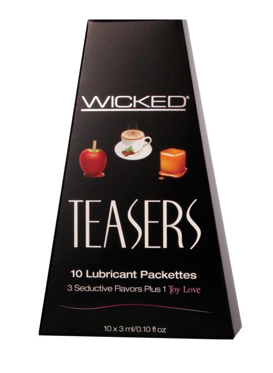 Wicked Teasers Flavored Lube Setd Wicked